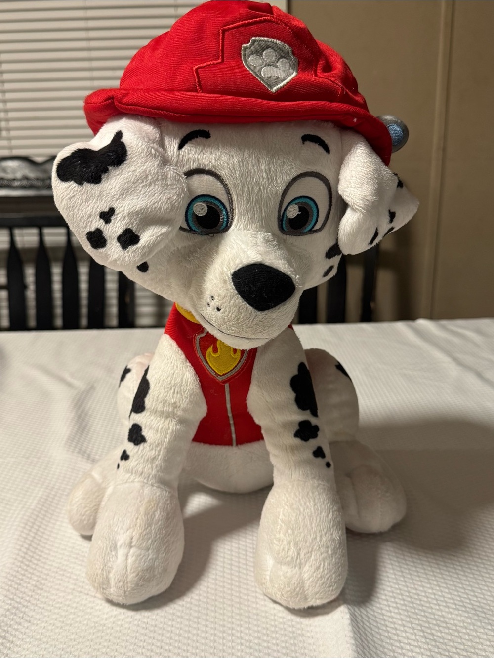 Paw Patrol Marshall Plush Dog Toy - White, Red, Black, Blue